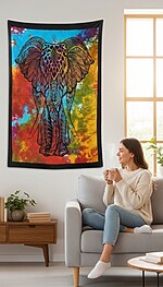 Decorațiune pentru Perete - Elefant, 78x112 cm - imagine 2