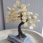 Copac cu Citrin si Baza de Calcedonie Albastra 17x18cm