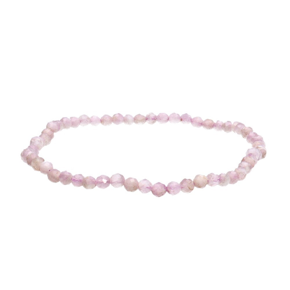 kuncita-faceted-bracelet-3mm Brățară Fațetată din Kunzit - 3 mm - imagine 1