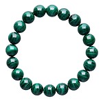 Brățară din Malachit - 10 mm - imagine 2