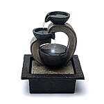 Fântână de Apă în Formă de Inimă, 21x18x27 cm