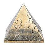 Piramidă din Pirită – Protecție, Abundență și Energie - 5x5 cm