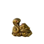 Decorațiune Feng Shui Șarpe cu Broască Râioasă – Prosperitate, Înțelepciune și Noroc Financiar