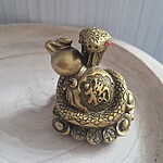 Decorațiune Feng Shui Șarpe cu Wu Lou – Protecție și Vitalitate