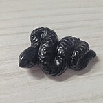 Șarpe din Obsidian Negru 4,5 cm