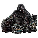Statuetă Buddha Fericirii și Prosperității – Stil Chinezesc (20x12x13 cm)