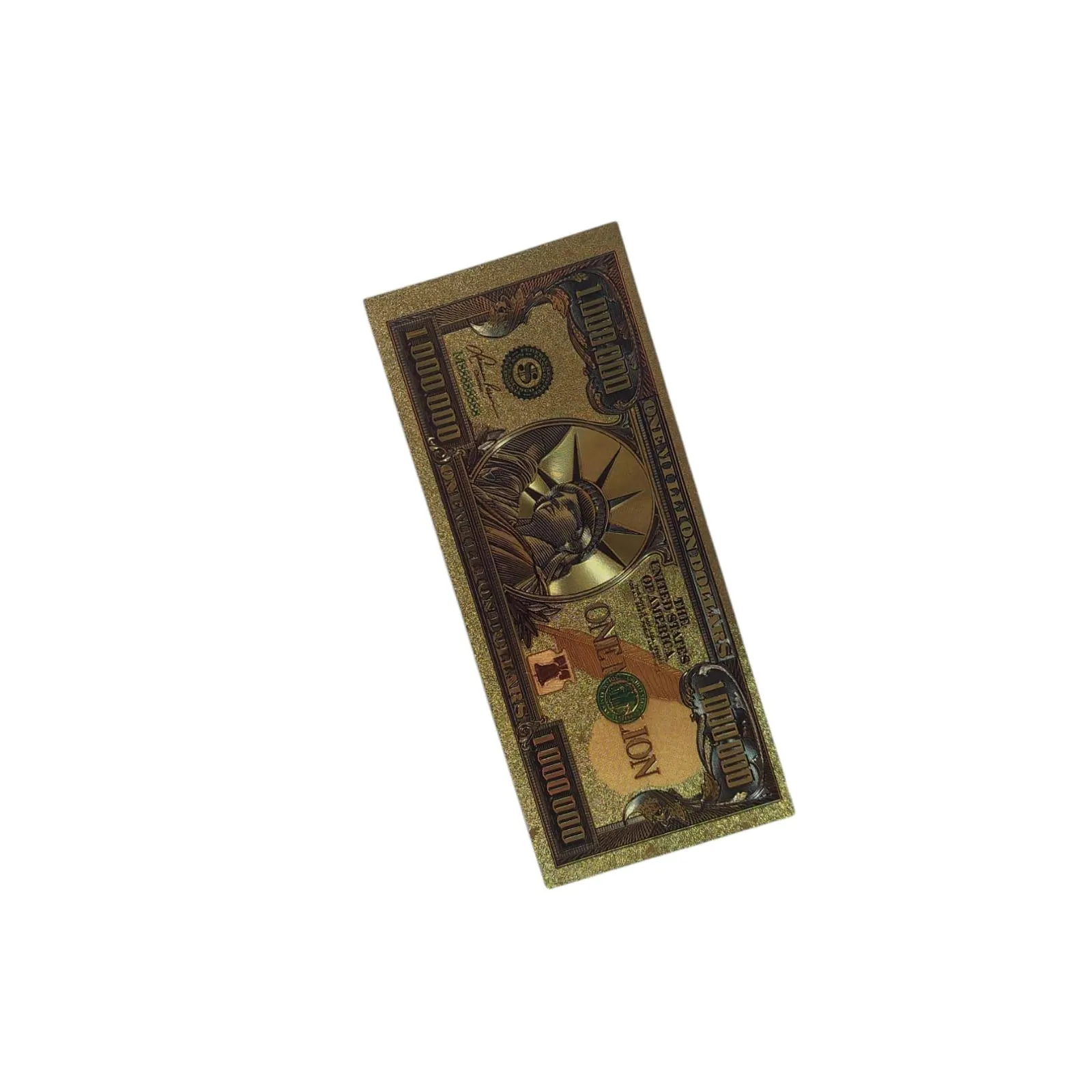 bancnota 1000000 dolari Bancnota Feng Shui din Polimer Auriu – 1.000.000 Dolari - imagine 1