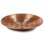 Bol pentru Fumigație din Cupru cu Simbol Floarea Vieții – 15 cm