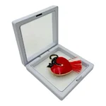 Broșă Mărțișor „Cat Love” – Pisică Neagră cu Inimă Roșie, în Cutie 3D - imagine 2