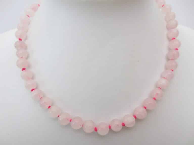 08cm-stone-beads-necklace-rose-quartz-768x576 Colier din Cuarț Roz – Mărgele 8 mm - imagine 1