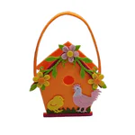 Coș cu mâner pentru Paște din fetru, 14x22 cm