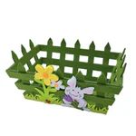 Coș de fetru dreptunghiular pentru Paște, 17x24x9 cm