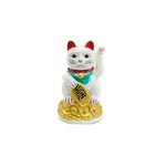 Maneki Neko Alb – 11 cm
