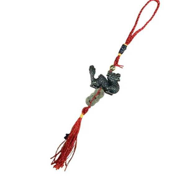 amuleta dragon Amuletă Feng Shui cu Dragon și Monede – Putere, Protecție și Prosperitate - imagine 1