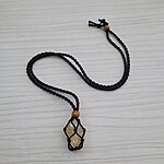 Șnur reglabil pentru pietre semiprețioase – 45 cm, negru - imagine 2