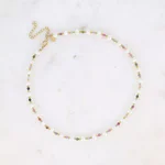 Colier Bohm Paris – Turmalină Multicoloră și Perle de Apă Dulce - imagine 2