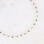 Colier Bohm Paris – Turmalină Multicoloră și Perle de Apă Dulce