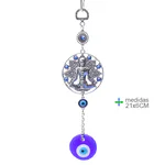 Decorațiune cu Ochi Turcesc – Protecție și Armonizarea Energiilor (21x6 cm)