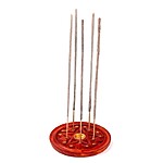 Suport rotund pentru bețișoare și conuri parfumate – model Pentagramă - imagine 2