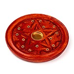 Suport rotund pentru bețișoare și conuri parfumate – model Pentagramă