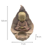Statuetă Baby Buddha în poziție de meditație – cu spațiu pentru decor - imagine 2