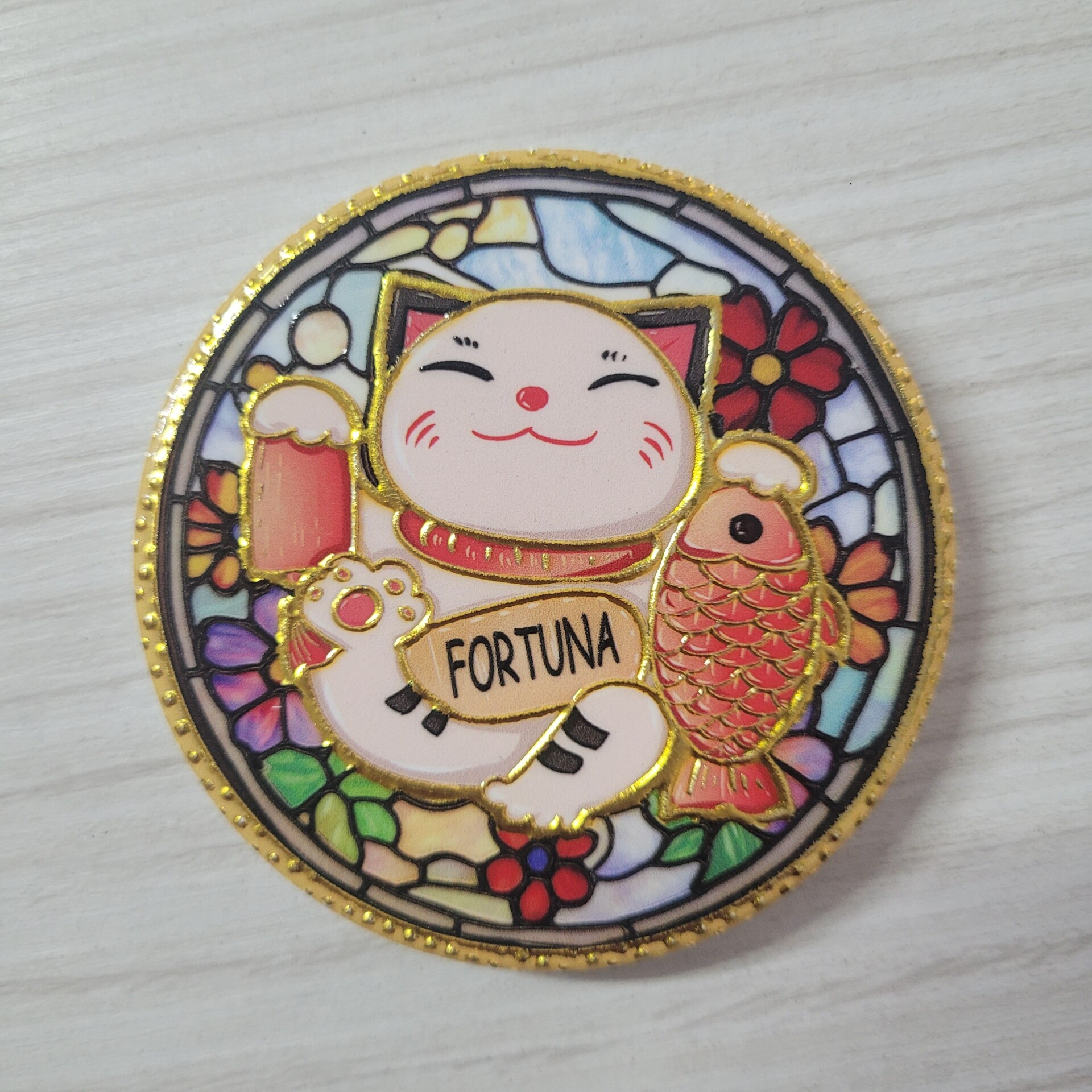 2026/01/1000058502.jpg Magnet ceramic Maneki Neko – 7,5 cm - model 1 - imagine 1