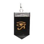 Pandantiv din Shungit cu Ochiul lui Horus – simbol auriu