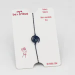 Brățară cu simbol spirală – oțel inoxidabil, negru