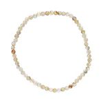 Brățară fațetată din Cuarț Rutilat 3 mm – pe elastic