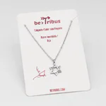 Pandantiv cu simbol Steaua lui David, pe lanț – oțel inoxidabil, argintiu