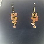 Cercei din Chips de Aventurin Portocaliu ( Peach Aventurine) – Oțel Inoxidabil Aurit