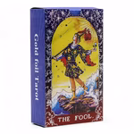Set Cărți Tarot cu Folie Albastră – Mandala | Deck Tarot Spiritual + Broșură în Limba Engleză