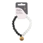 Brățară Yin și Yang din Obsidian Negru și Cuarț de Stâncă – simbol al echilibrului și armoniei