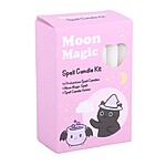 Kit Moon Magic Spell – Set 12 Lumânări Albe din Parafină cu Suport din Lemn - imagine 2