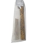 Lumânare ritualizată din ceară naturală de albine – Turmalină neagră, 20 × 2 cm - imagine 2