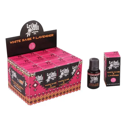 Ulei Parfumat Tribal Soul – Salvie Albă și Lavandă, 10 ml