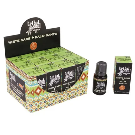 Ulei Parfumat Tribal Soul – Salvie Albă și Palo Santo, 10 ml